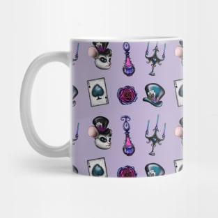 Mad Hatter Glitter Pattern Mug